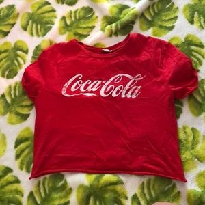 cropped coca cola shirt